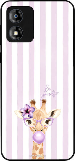 Sonique Stripe Stories Series Mobile Phone Case Motorola Moto E13 4G Lilac Giraffe Bubblegum