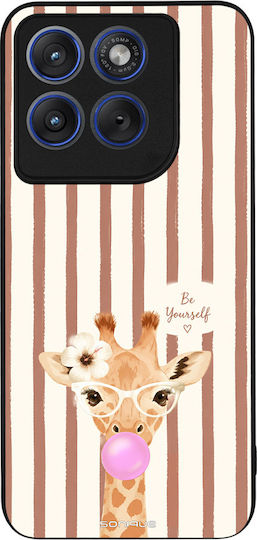 Sonique Stripe Stories Series Case Motorola Edge 70 Fusion 5g Brown Giraffe Bubblegum