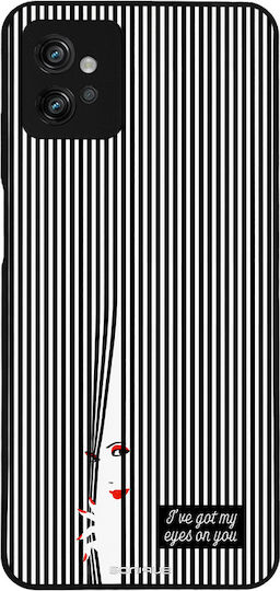 Sonique Stripe Stories Series Case Motorola Moto G32 Eye On You Black