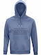 Bio-Baumwolle Unisex Kapuzenpulli Enjoy Me Broke Money Is Going Change Me Funny Quote Blau
