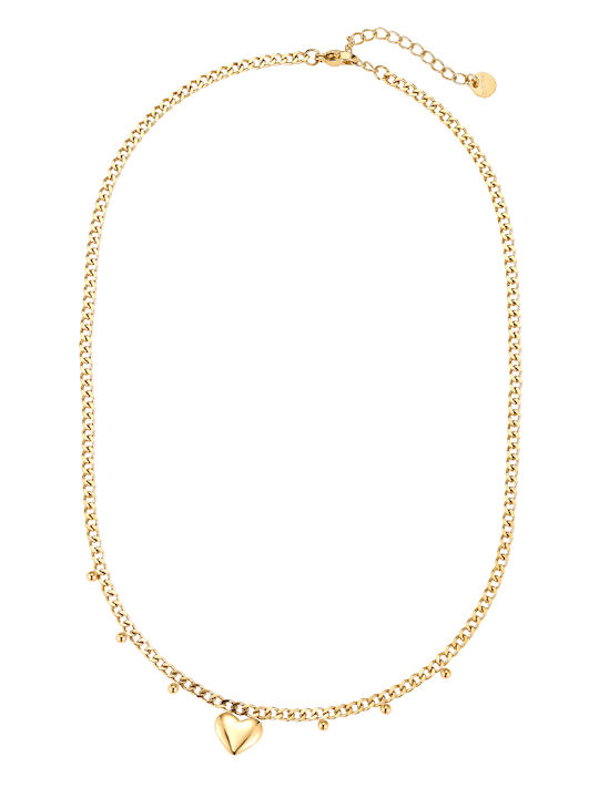 Papoulidis Jewellery Necklace Made of Gold Plated Steel Papoulidis Jewellery Necklace Made of Gold Plated Steel