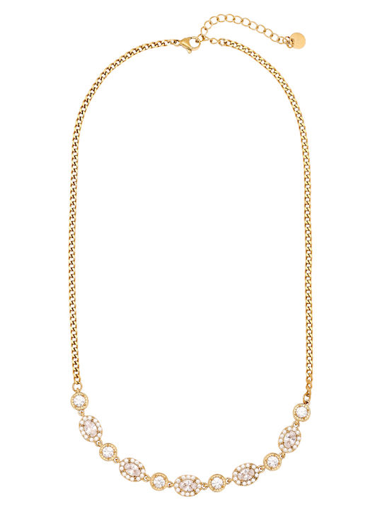 Papoulidis Jewellery Necklace Made of Gold Plated Steel Papoulidis Jewellery Necklace Made of Gold Plated Steel
