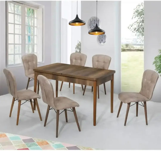 Scaun Sala De Mese Cu Material Textil Gri