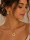 Schmuckset mit Halskette & Ohrringen aus Gold