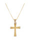 Women’s Gold Cross 9K Double Sided with Chain