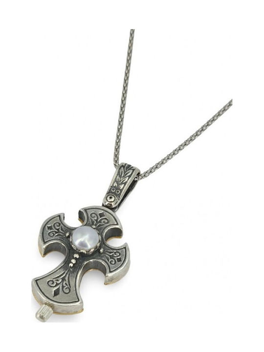 Silberkreuz mit Kette