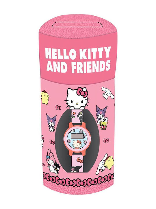Diakakis Friends Digital Kinderuhr Mehrfarbig mit Silikonarmband
