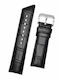 Hirsch Leather Strap Black 22mm