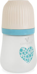 Cangaroo Glass Baby Bottle Anti-Colic with Silicone Teat Blue 180ml Cangaroo Glass Baby Bottle Anti-Colic with Silicone Teat Blue 180ml