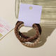 Set Hair Scrunchies Brown Pattern 4 Pieces
