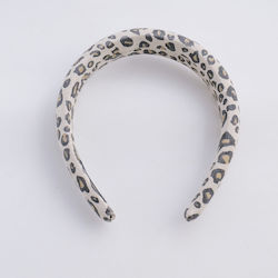 Leopard Print Series Στέκα Μαλλιών – Λευκό