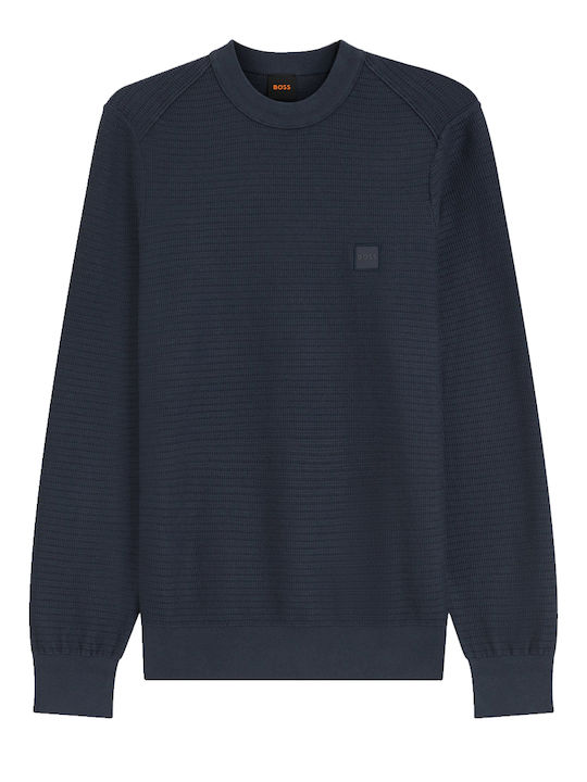 Boss Logo Logo Sweater Blue