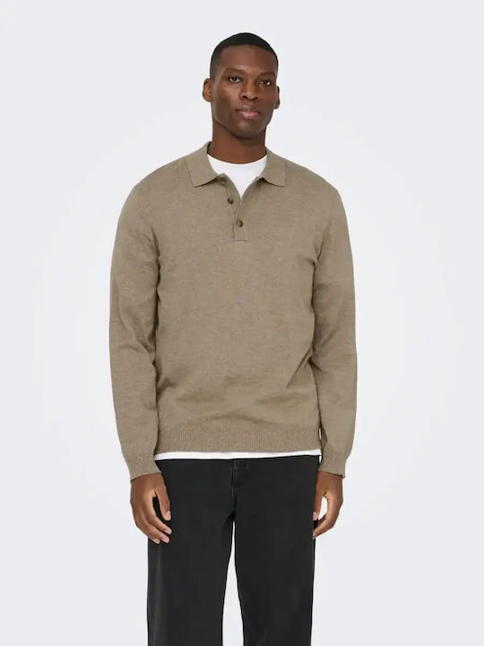 Polo Sweater Desert Taupe