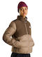 Saikuru Women's Puffer Jacket for Winter Brown