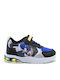 Kids Sneakers with Hoop & Loop Closure and Blue Lights