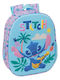 Safta Stitch 3d Ghiozdan Școală de Spate Grădinița 27 x 3 x 33 cm
