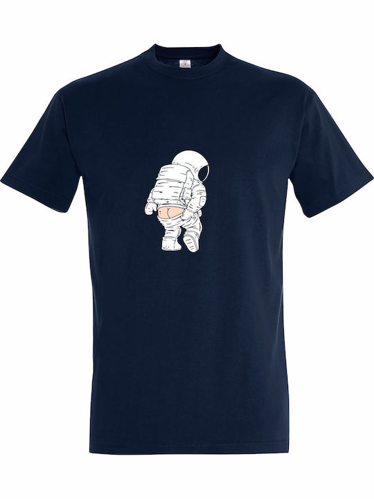 Тениска Унисекс Asstronaut Showing Ass Funny Sp...