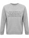 Bio-Unisex Sweatshirt "Enjoy Me Broke Money Is Going Change Me Funny Quote" Grau Meliert
