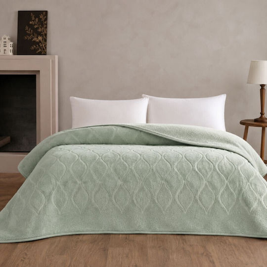 Tac Pătură Super King 220x240 cm Tessra Verde
