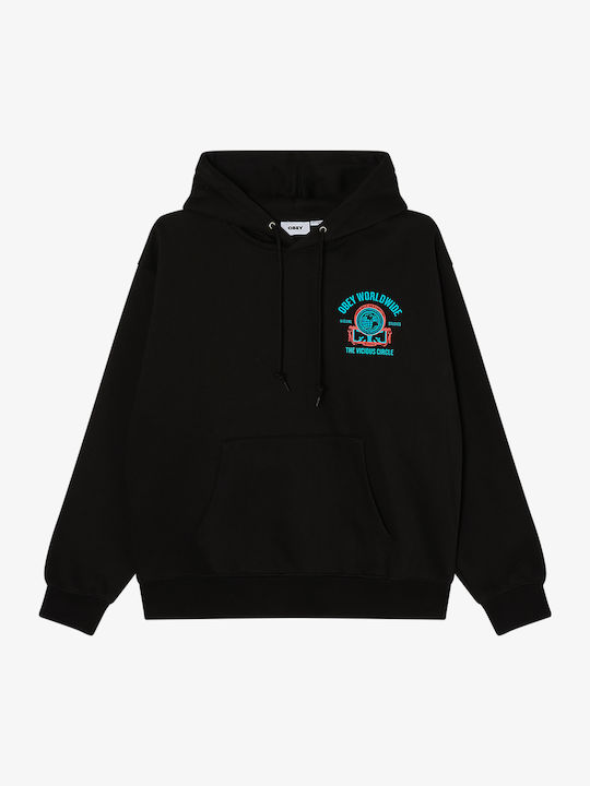 Obey Hanorac cu glugă Black