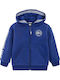 Kinder-Sweatshirt Strickjacke mit Kapuze Blau