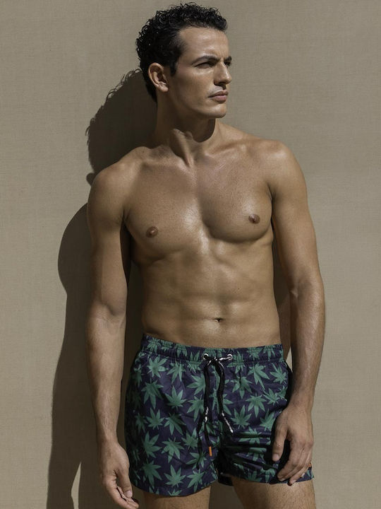 Bluepoint Men's Swimwear Shorts Blue Floral