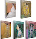 Gipta Spiral School Notebook Ruled B5 75 Paper Sheets 3 Subjects Klimt (Various Designs or Colours) 3-55-53