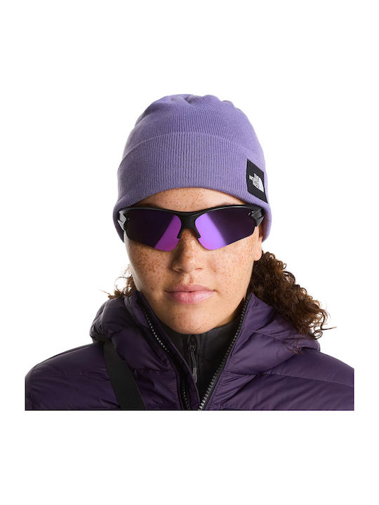Dock Worker Recycled Beanie Men's Knitted Beanie in Purple