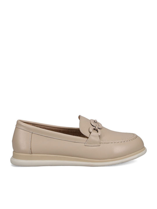 Γυναικεία Loafers σε Μπεζ Χρώμα