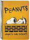 Peanuts Snoopy and Woodstock Σπιράλ Τετράδιο Ριγέ Β5 105 Φύλλων 3 Θεμάτων Point