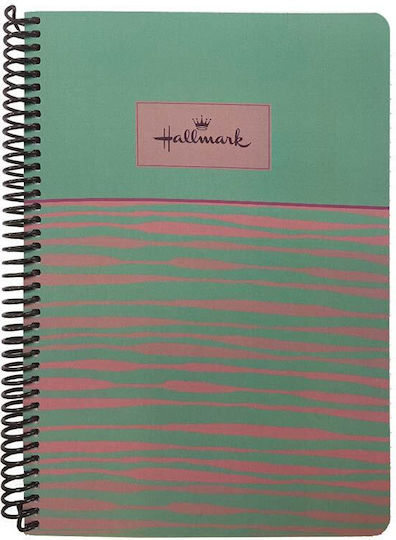 Hallmark Spiral Ruled Notebook B5 105 Paper Sheets 3 Subjects Lines