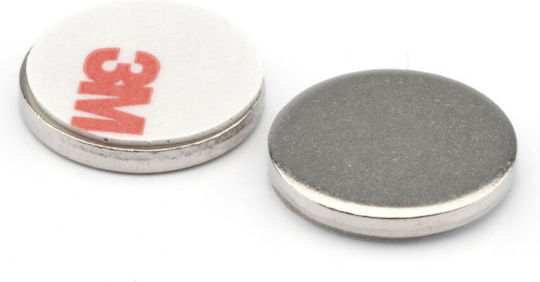 Метален диск Φ12x1.5mm Галванизиран Самозалепващ