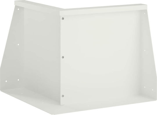 vidaXL Метална Градинска Жив Плет в Бял Цвят 50x50см