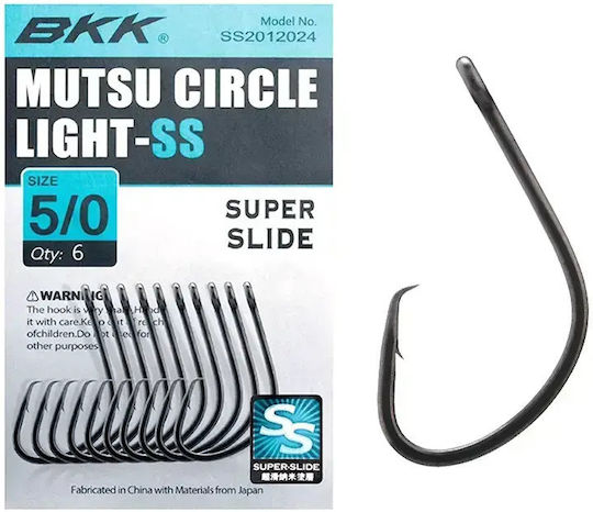 BKK Mutsu Circle Ss Light Fishing Hook No2/0