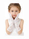 Set Kids Gloves Knitted White 2 Pieces