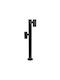 GloboStar Outdoor Small Post LED Floor Lamp 24W With Warm White Light IP65 White