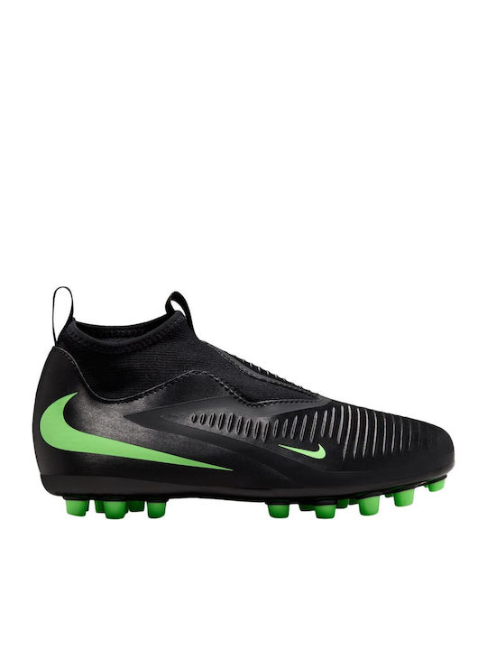 Phantom 6 AG Ghete de fotbal pentru copii cu crampoane Negre