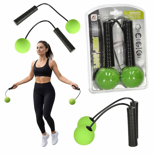 Kabelloses Springseil — Crossfit Training Cardio Gym Bälle Schwarz