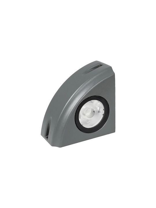 GloboStar LED Boden Spot 3W Mit Warm Weiß Licht IP65 Weiß