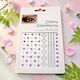 Body Nail Stickers 3D Strass Silver-Purple Collection 170 156 Pieces 14omo1