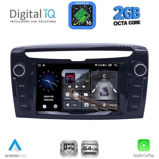 Digital Iq Ble 344_cpa 7" Deck Multimedia System Lancia Ypsilon Mod 2011+