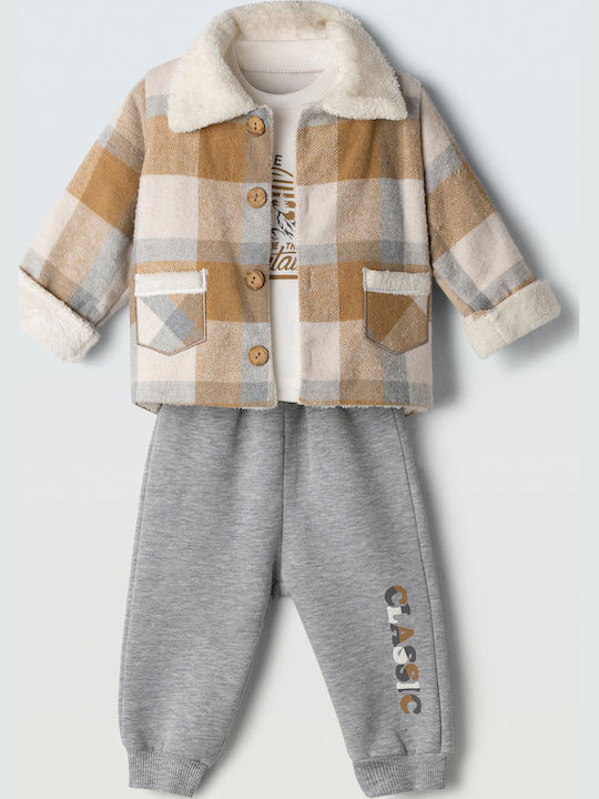 Kids Set with Pants Winter 2 Pieces Grey