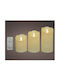 Lumineo Lumineo Decorative Table Lamp LED Warm White Wax Polish 3pcs