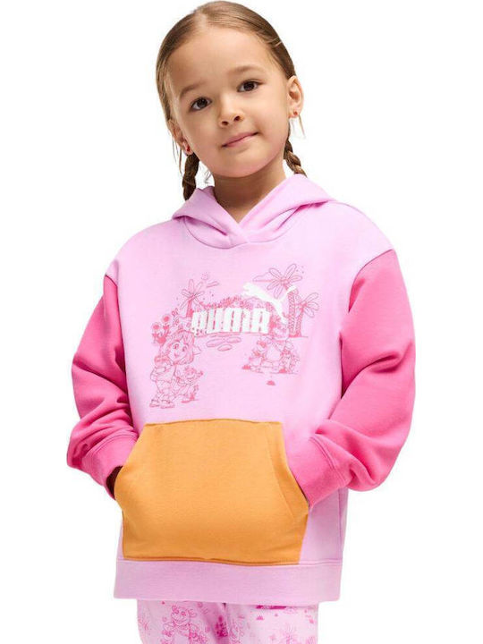 PUMA Kids Hooded Sweatshirt Mauve