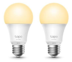 TP-LINK Becuri inteligente Tapo L510e v3 LED 8.7W pentru Dulie E27 Alb Cald 806lm Reglabil în intensitate 2 bucăți TP-LINK Becuri inteligente Tapo L510e v3 LED 8.7W pentru Dulie E27 Alb Cald 806lm Reglabil în intensitate 2 bucăți