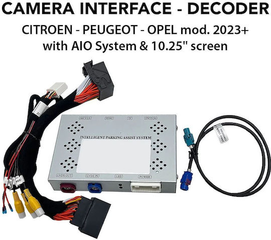 Digital Iq Ct 9887_ci Interfață Cameră Citroen Peugeot Opel Mod 2023+ Sistem Aio și Ecran 10.25''