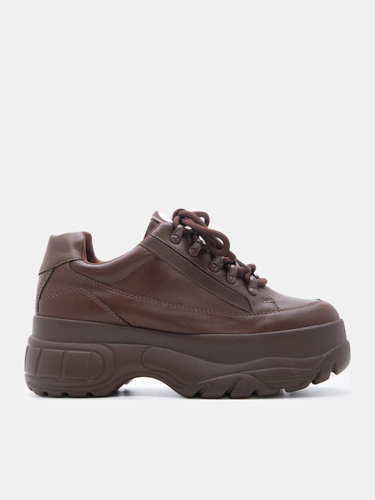 Luigi Flatforms Sneakers Dark Brown