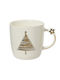 Decoris Christmas Mug Porcelain Stars 360ml