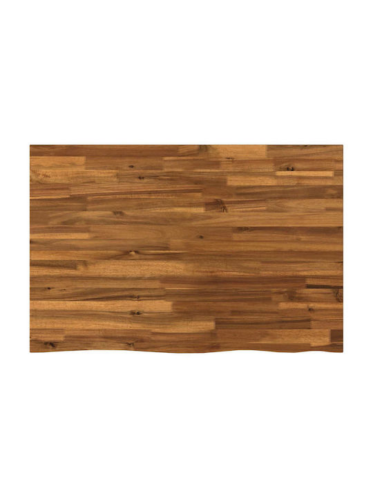 vidaXL Rectangular Table Surface Made of Natural Solid Wood 90x50x3.5cm 938540