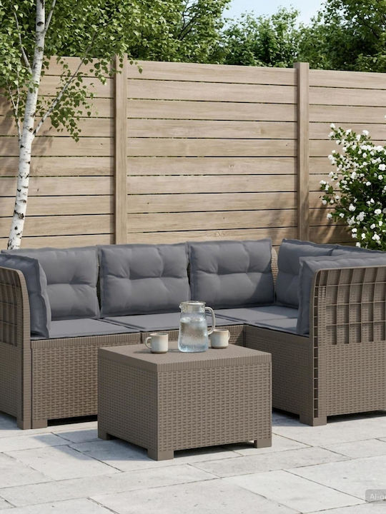 Ecksofa Outdoor Rattan mit Kissen